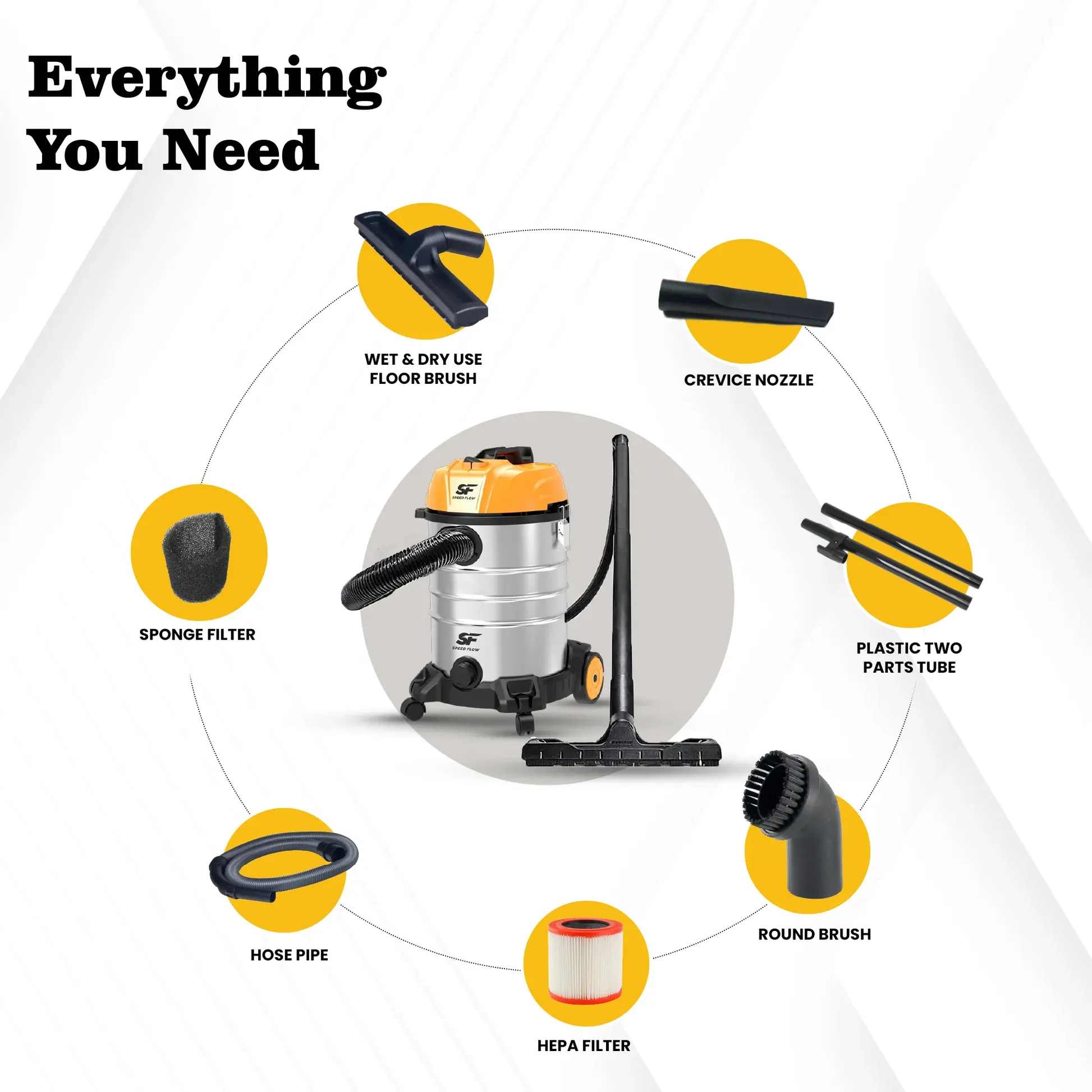 SFV-35 SS Wet & Dry Vacuum Cleaner